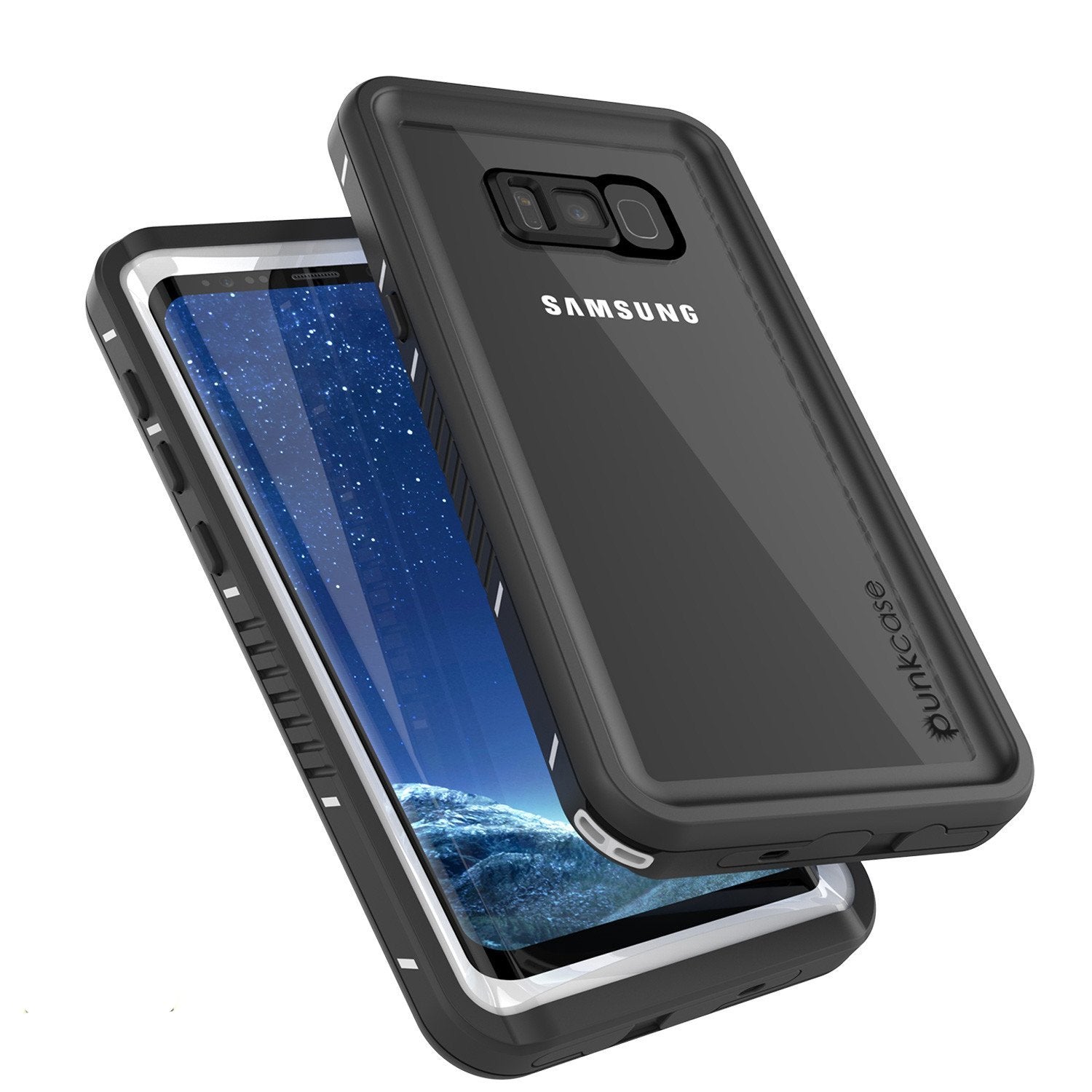 Galaxy S8 Waterproof Case, Punkcase [Extreme Series] [Slim Fit] [IP68 Certified] [Shockproof] [Snowproof] [Dirproof] Armor Cover [White]
