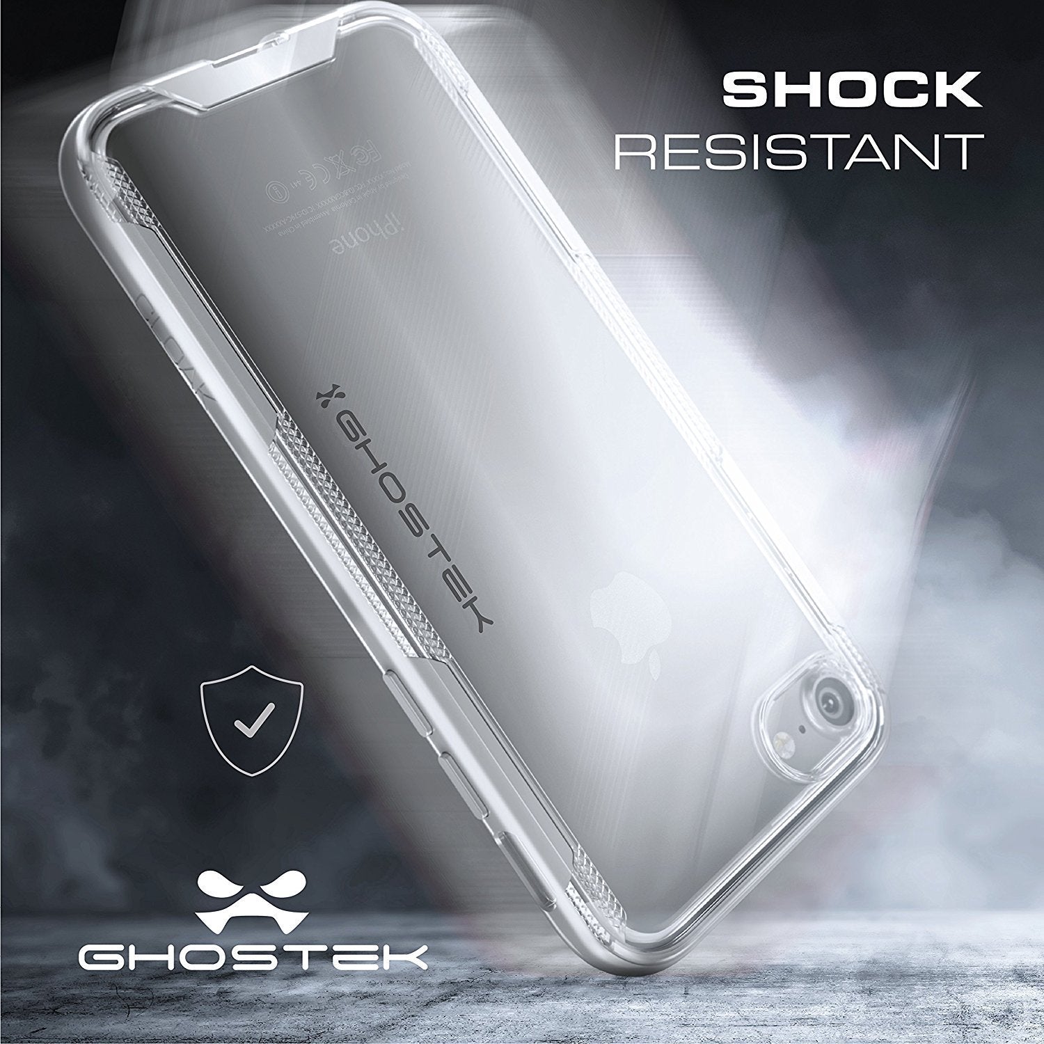 iPhone 8 Case, Ghostek Cloak 3 Series Case for iPhone 8 Case Clear Protective Case [SILVER]