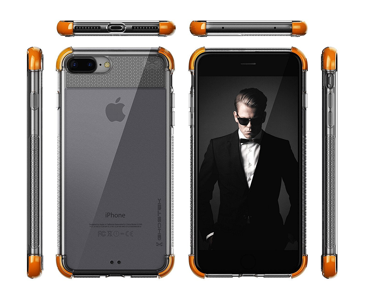 iPhone 8+ Plus Case, Ghostek Covert 2 Series for iPhone 8+ Plus Protective Case [ Orange]