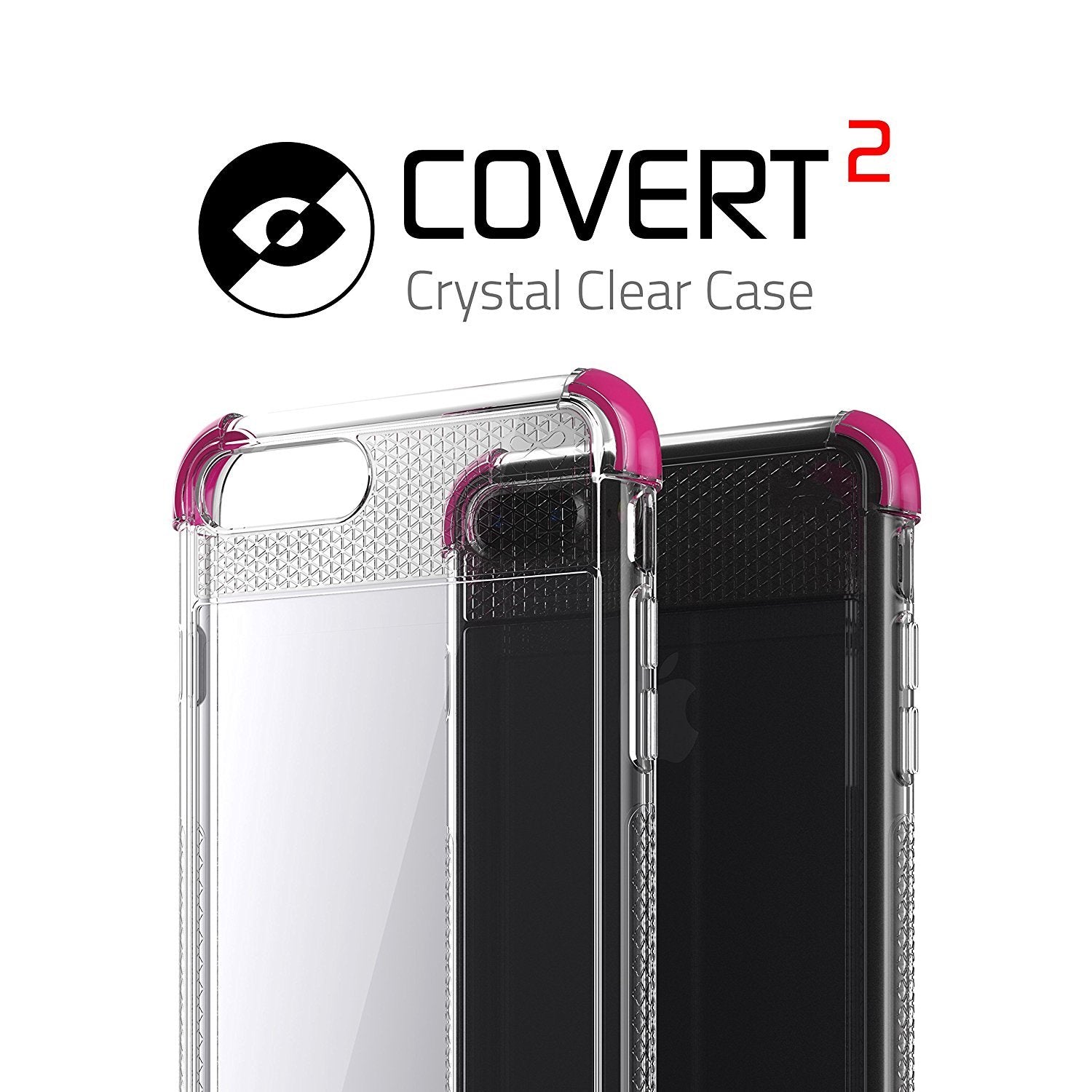iPhone 8+ Plus Case, Ghostek Covert 2 Series for iPhone 8+ Plus Protective Case [ Pink]