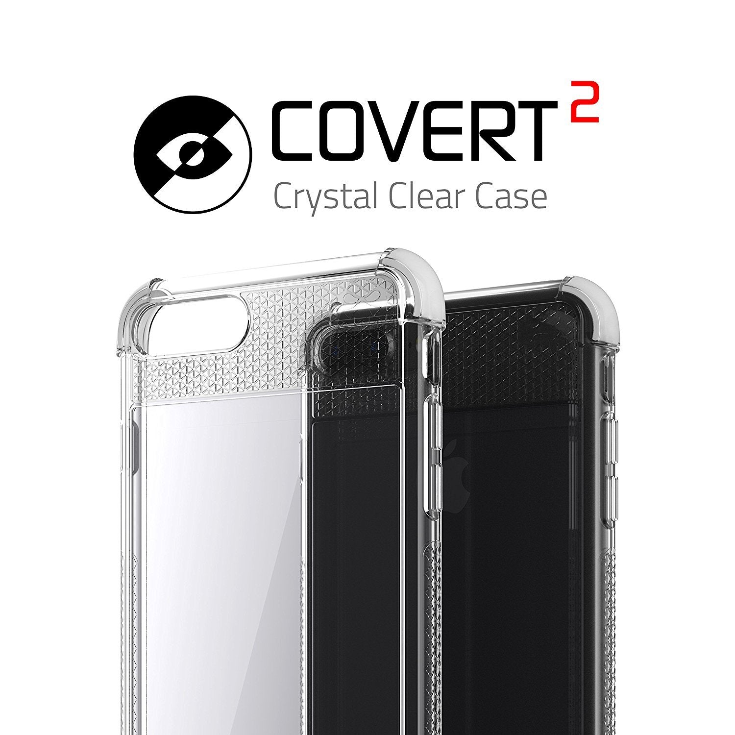 iPhone 7+ Plus Case, Ghostek Covert 2 Series for iPhone 7+ Plus Protective Case [ White]