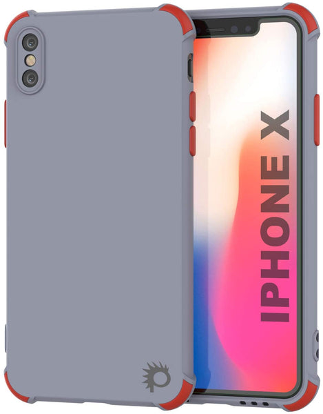 Punkcase Protective & Lightweight TPU Case [Sunshine Series] for iPhone X [Grey]