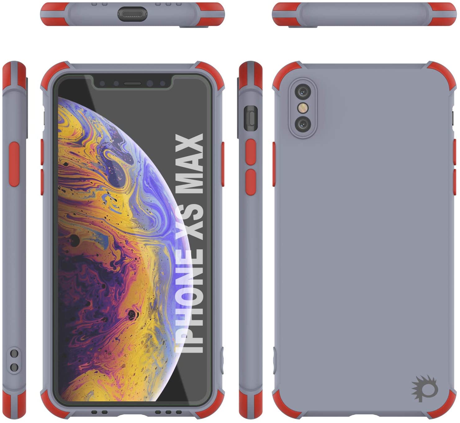 Punkcase Protective & Lightweight TPU Case [Sunshine Series] for iPhone XS Max [Grey]