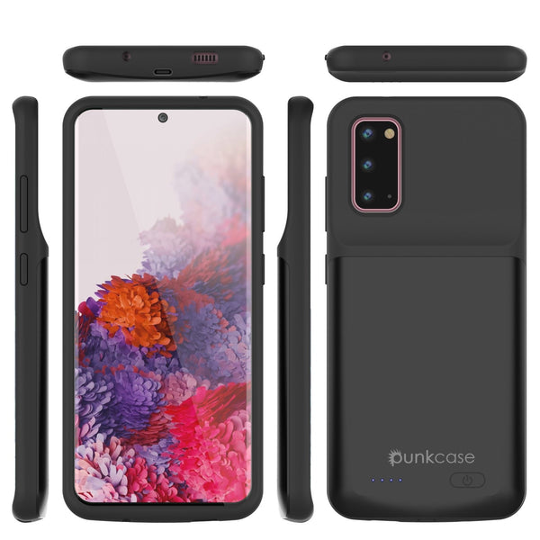 PunkJuice S20 Battery Case All Black - Fast Charging Power Juice Bank with 4800mAh