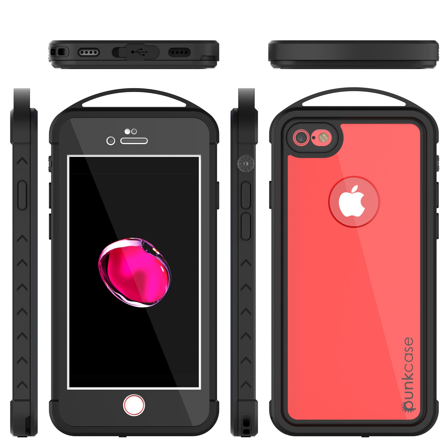 iPhone 7 Waterproof Case, Punkcase ALPINE Series, CLEAR | Heavy Duty Armor Cover