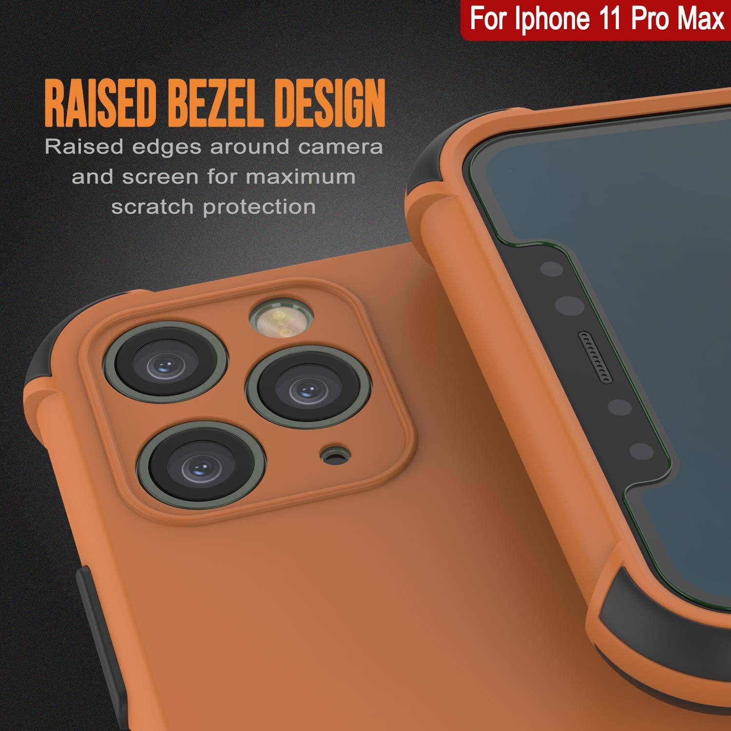 Punkcase Protective & Lightweight TPU Case [Sunshine Series] for iPhone 11 Pro Max [Orange]