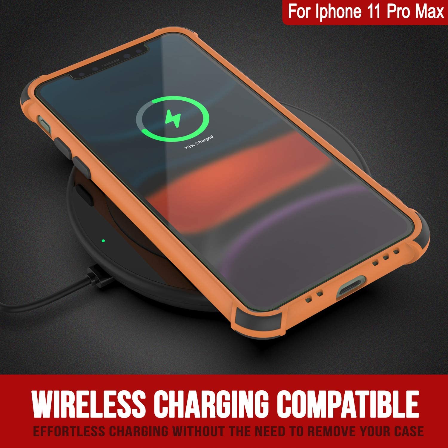 Punkcase Protective & Lightweight TPU Case [Sunshine Series] for iPhone 11 Pro Max [Orange]