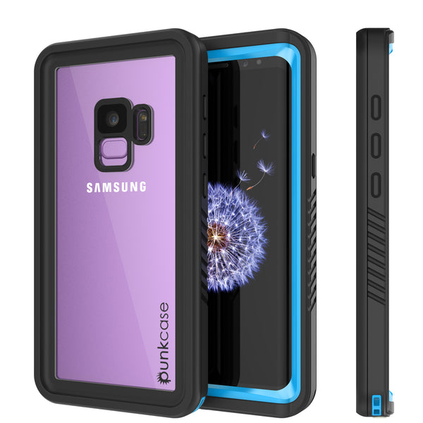 Punkcase Galaxy S9 Extreme Series Waterproof Body | Light Blue