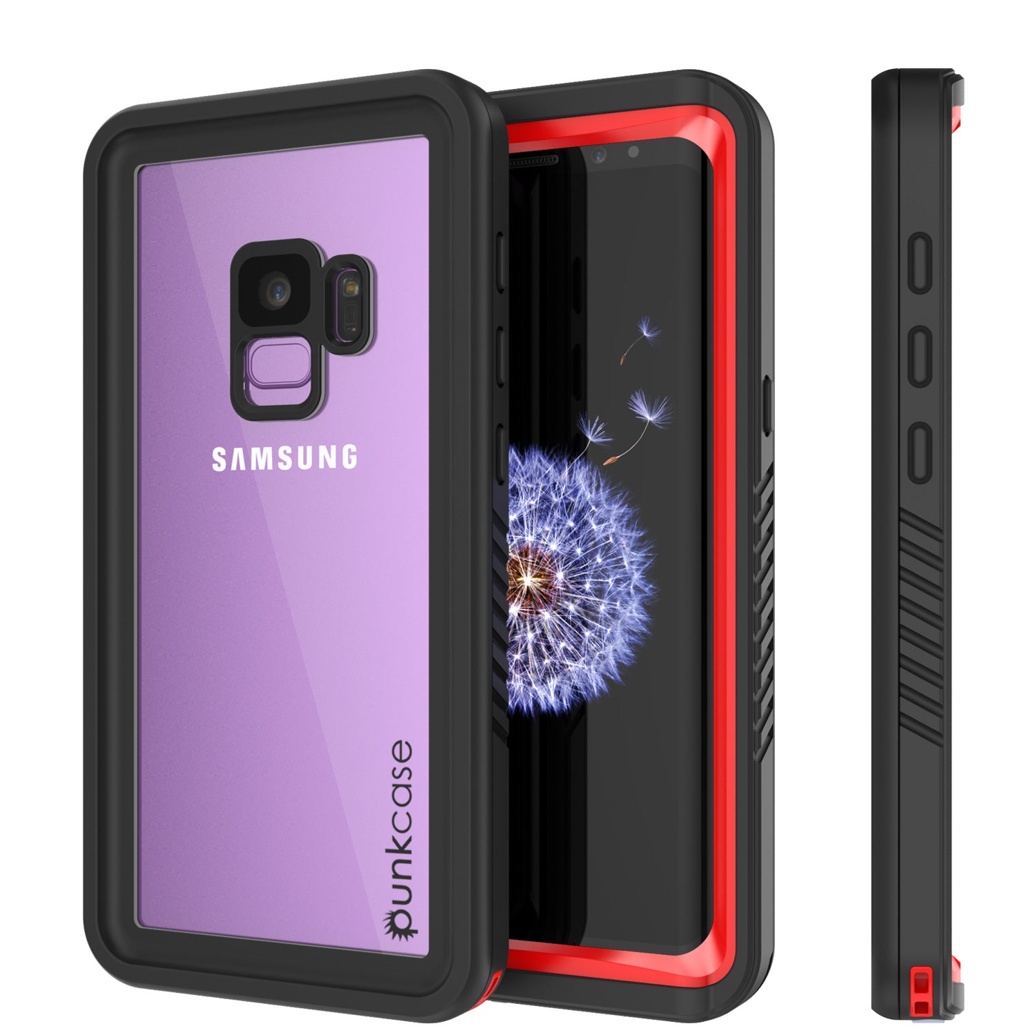 Punkcase Galaxy S9+ Plus Extreme Series Waterproof Body | Red