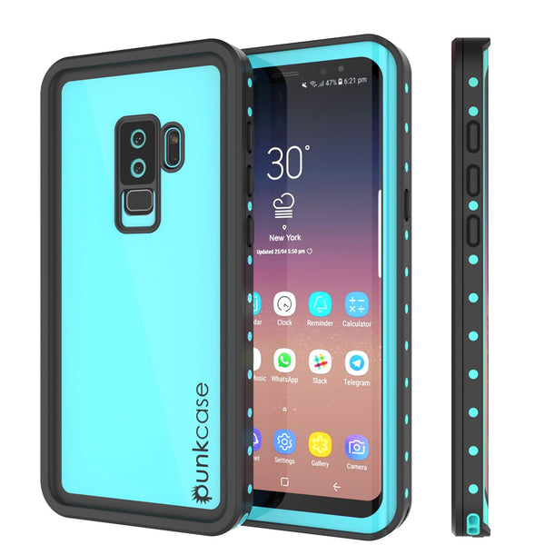 Galaxy S9 Plus Waterproof Case PunkCase StudStar Teal Thin 6.6ft Underwater IP68 Shock/Snow Proof