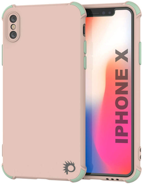 Punkcase Protective & Lightweight TPU Case [Sunshine Series] for iPhone X [Pink]