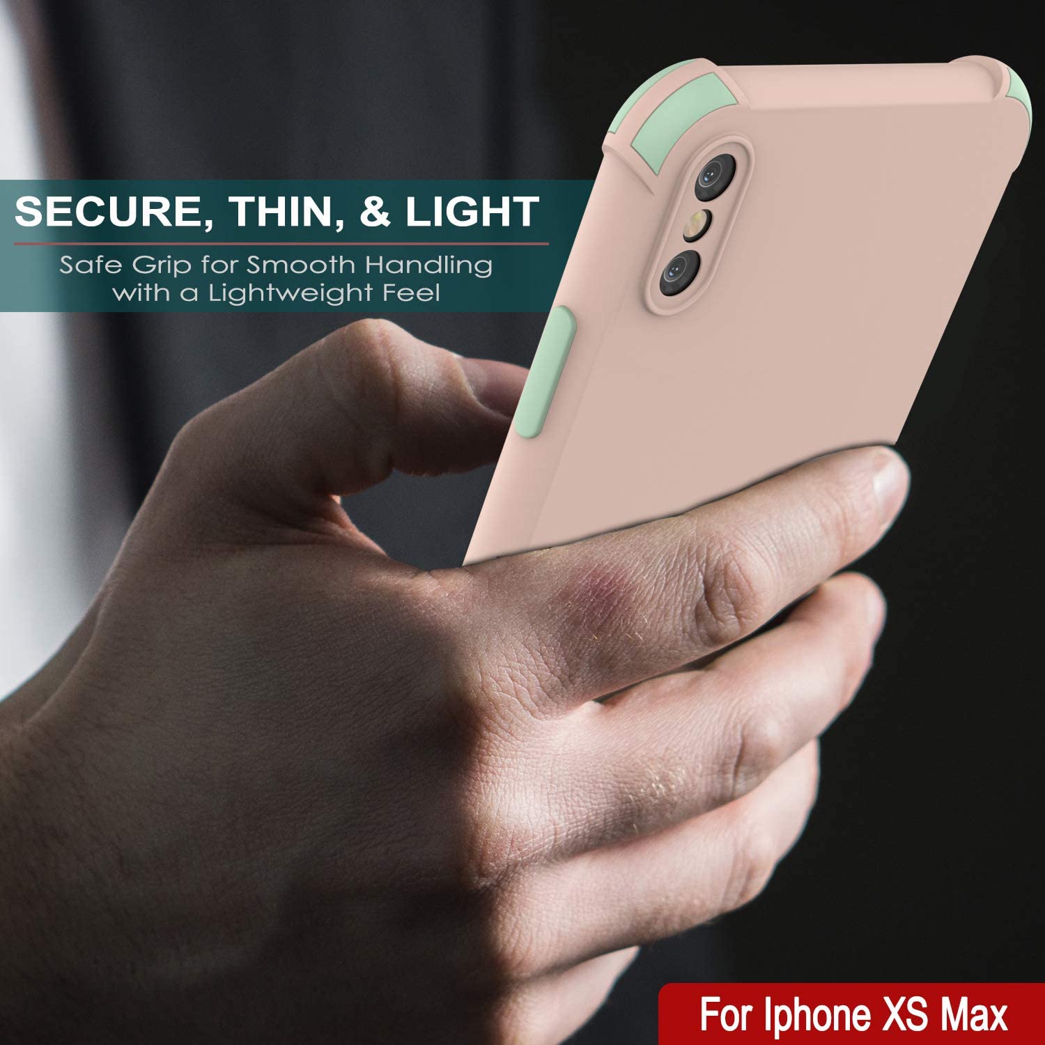 Punkcase Protective & Lightweight TPU Case [Sunshine Series] for iPhone XS Max [Pink]