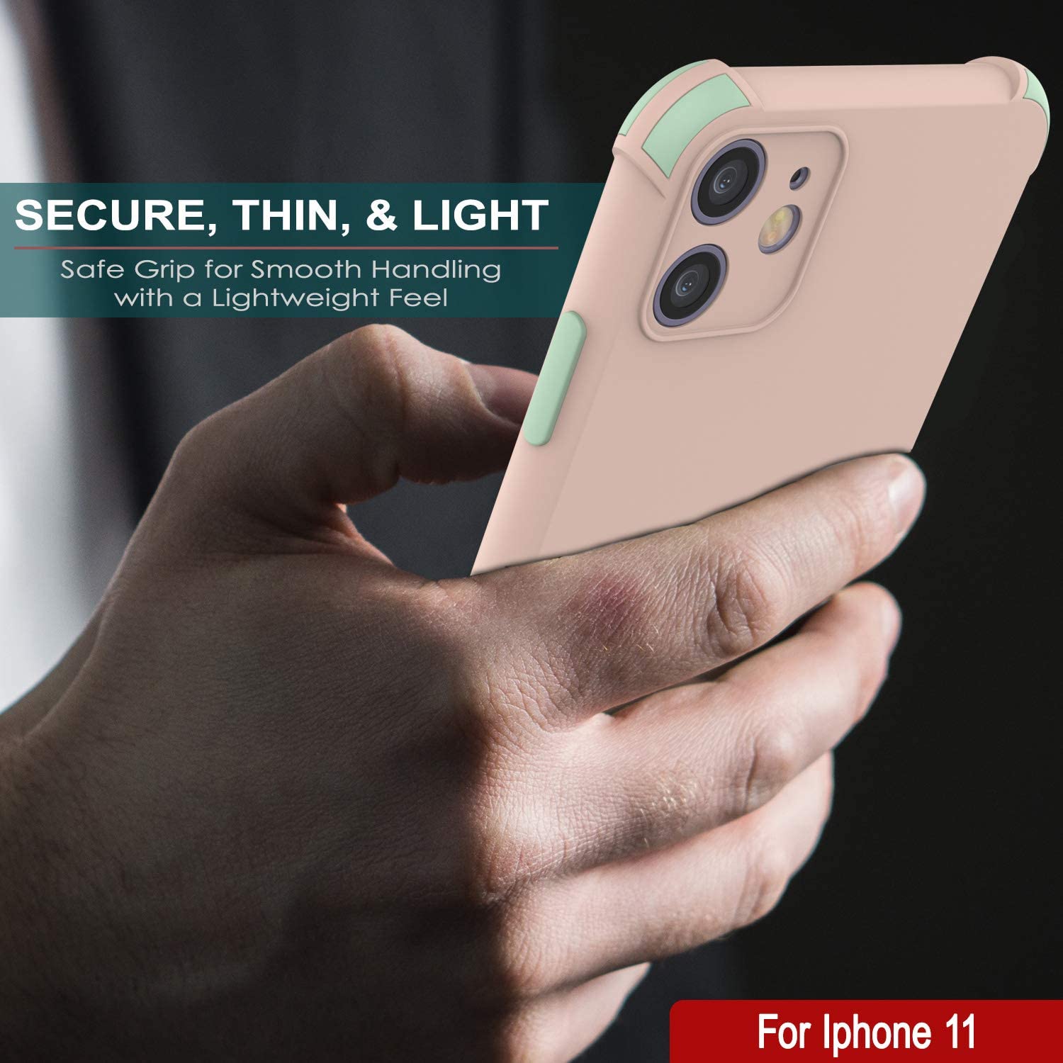 Punkcase Protective & Lightweight TPU Case [Sunshine Series] for iPhone 11 [Pink]