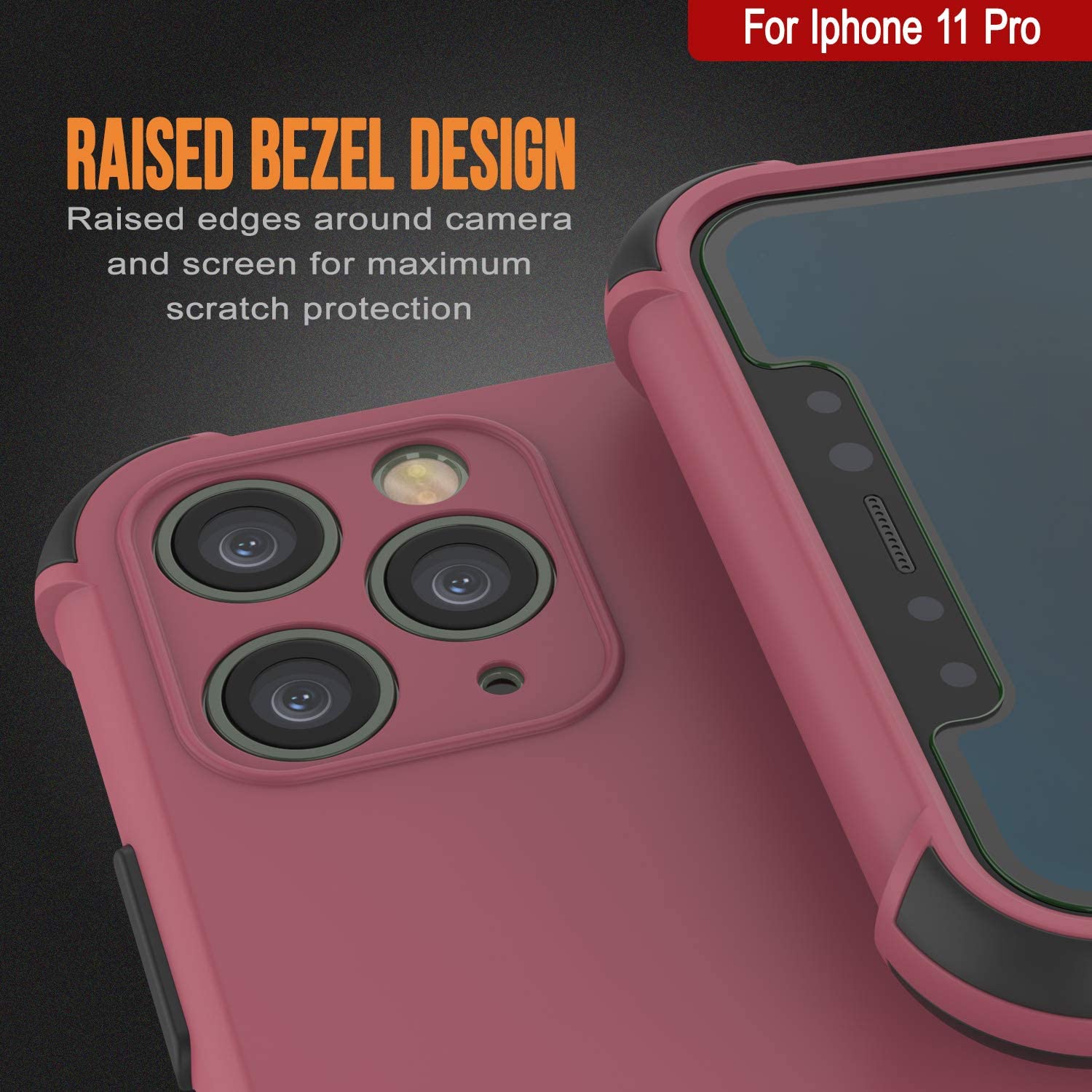 Punkcase Protective & Lightweight TPU Case [Sunshine Series] for iPhone 11 Pro [Rose]