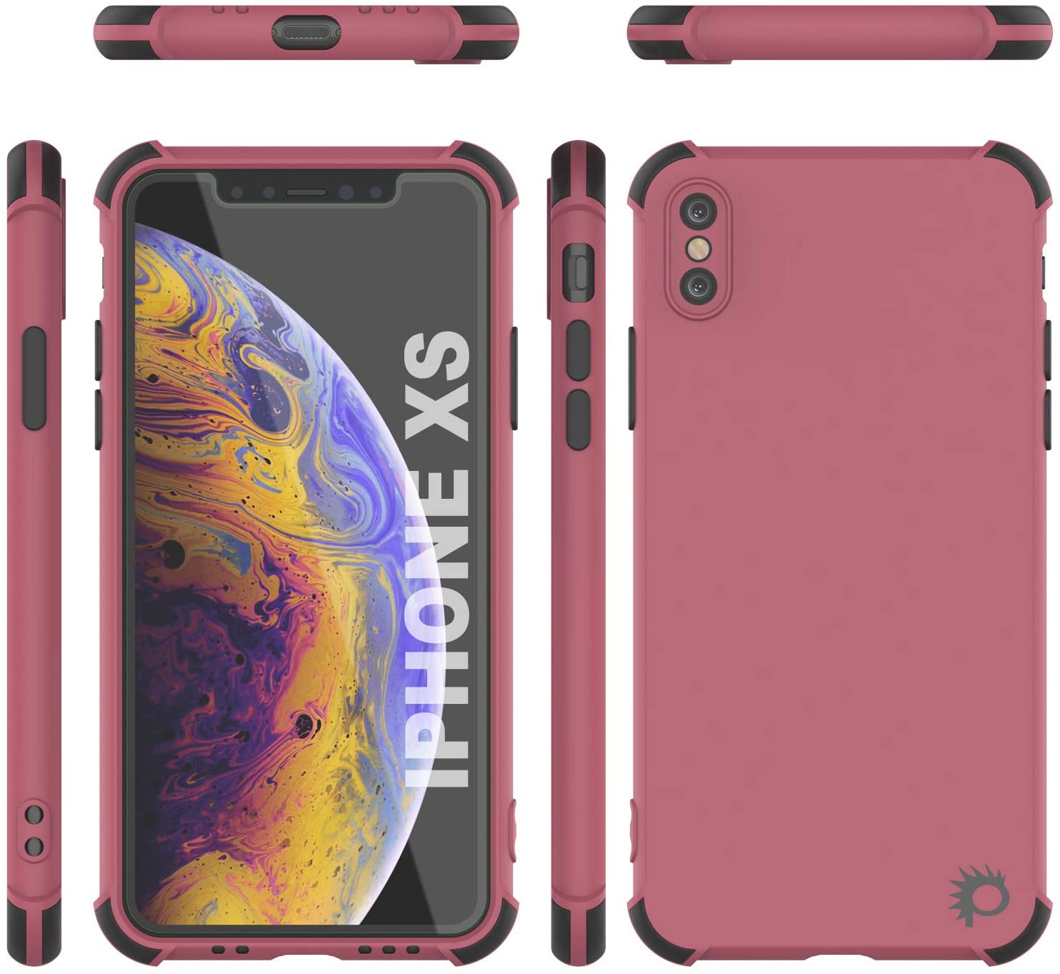 Punkcase Protective & Lightweight TPU Case [Sunshine Series] for iPhone XS [Rose]