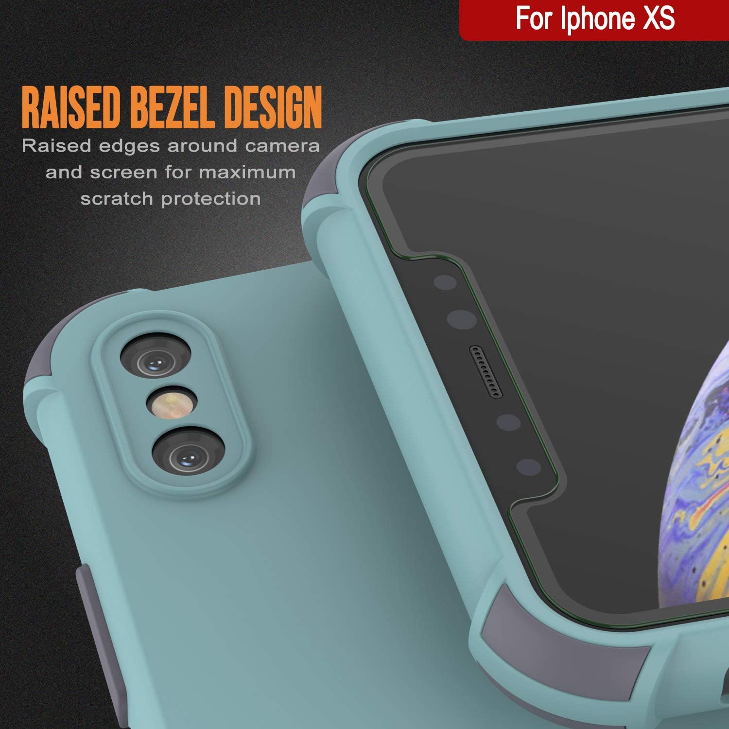 Punkcase Protective & Lightweight TPU Case [Sunshine Series] for iPhone XS [Teal]