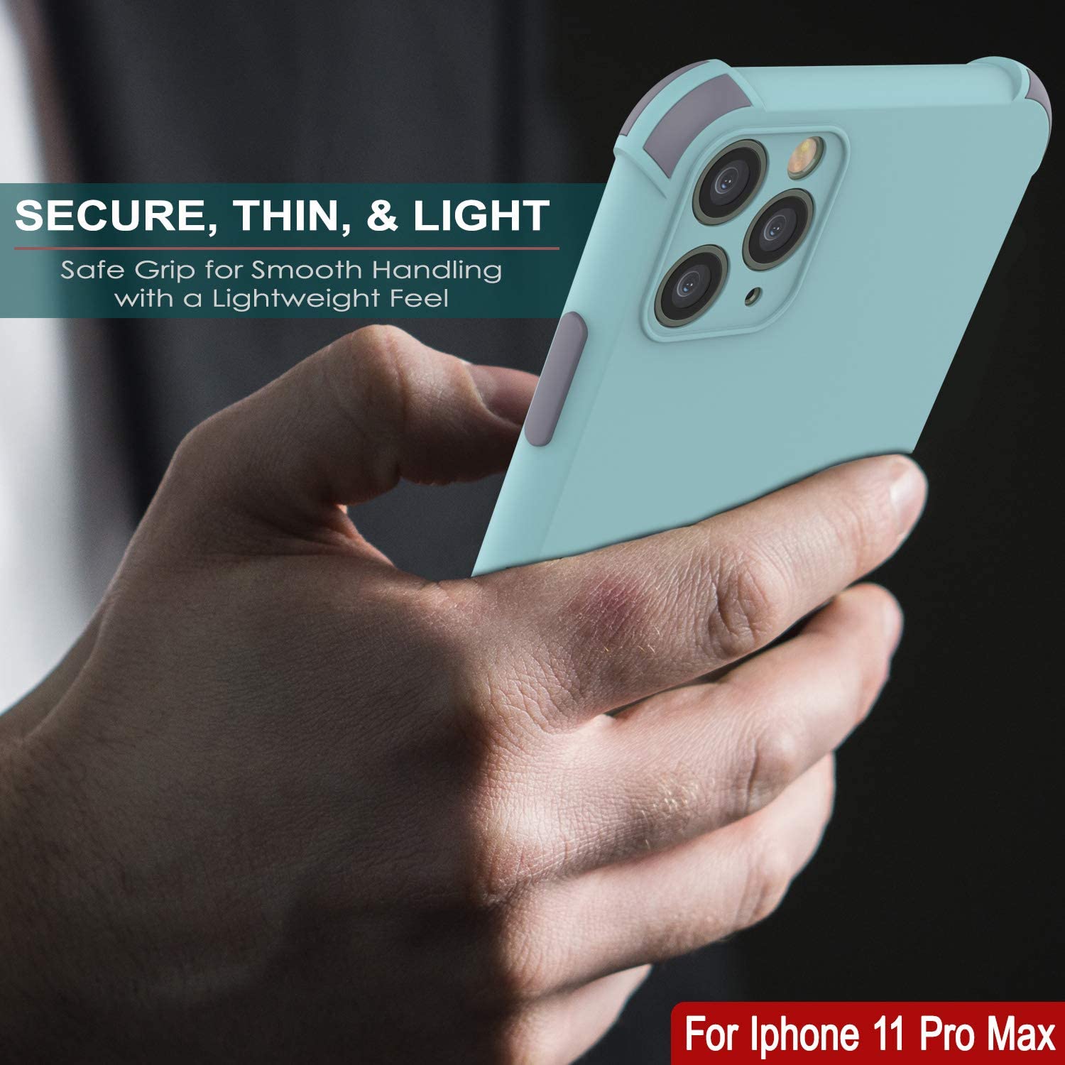 Punkcase Protective & Lightweight TPU Case [Sunshine Series] for iPhone 11 Pro Max [Teal]