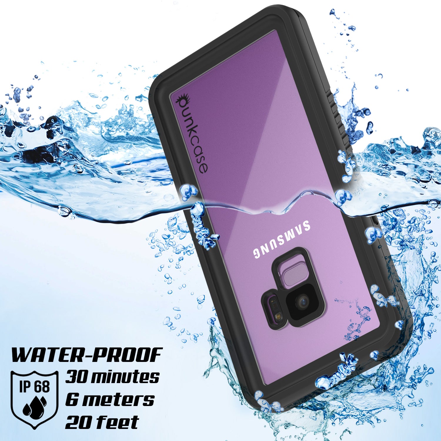 Punkcase Galaxy S9+ Plus Extreme Series Waterproof Body | Pink