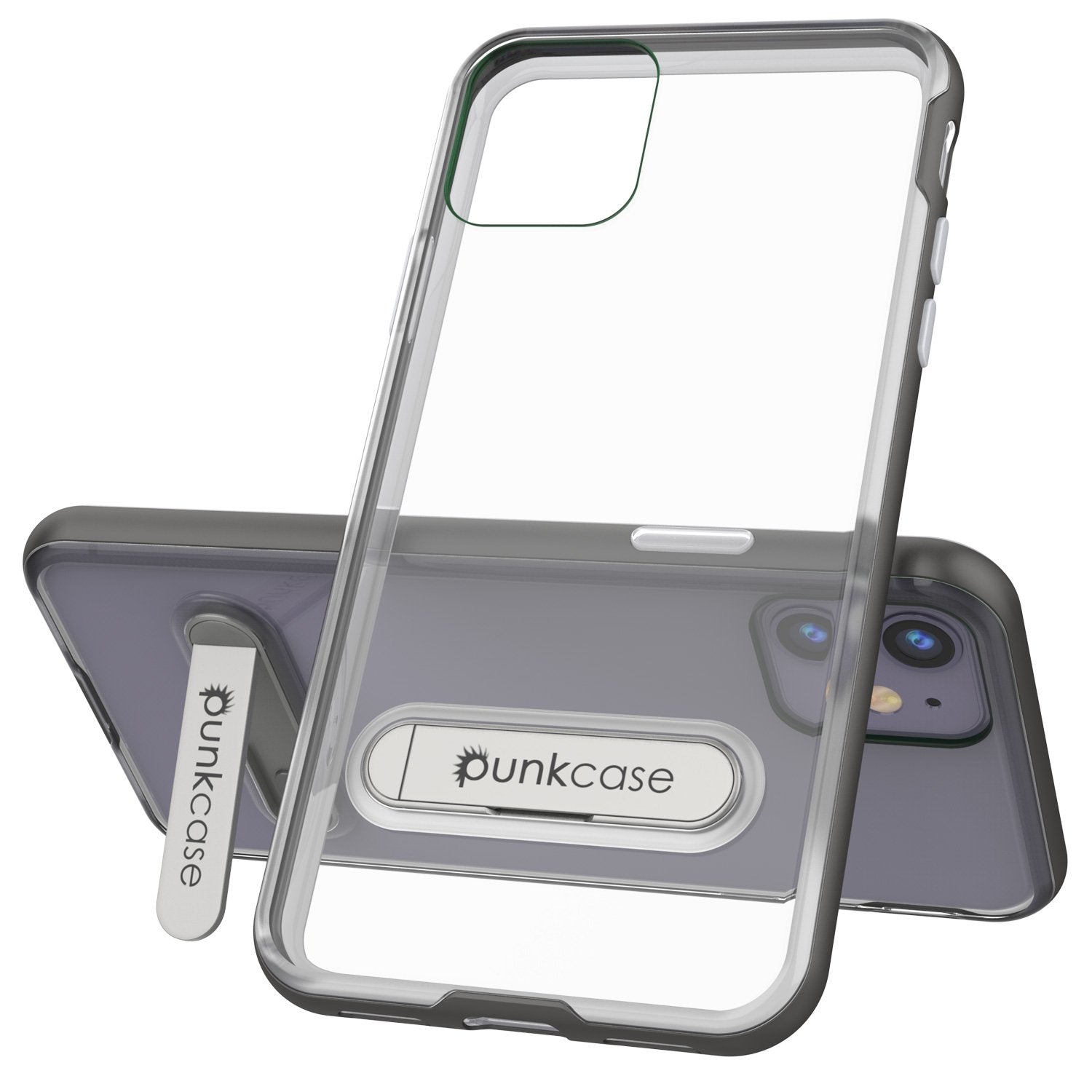 iPhone 11 Case, PUNKcase [LUCID 3.0 Series] [Slim Fit] Armor Cover w/ Integrated Screen Protector [Grey]