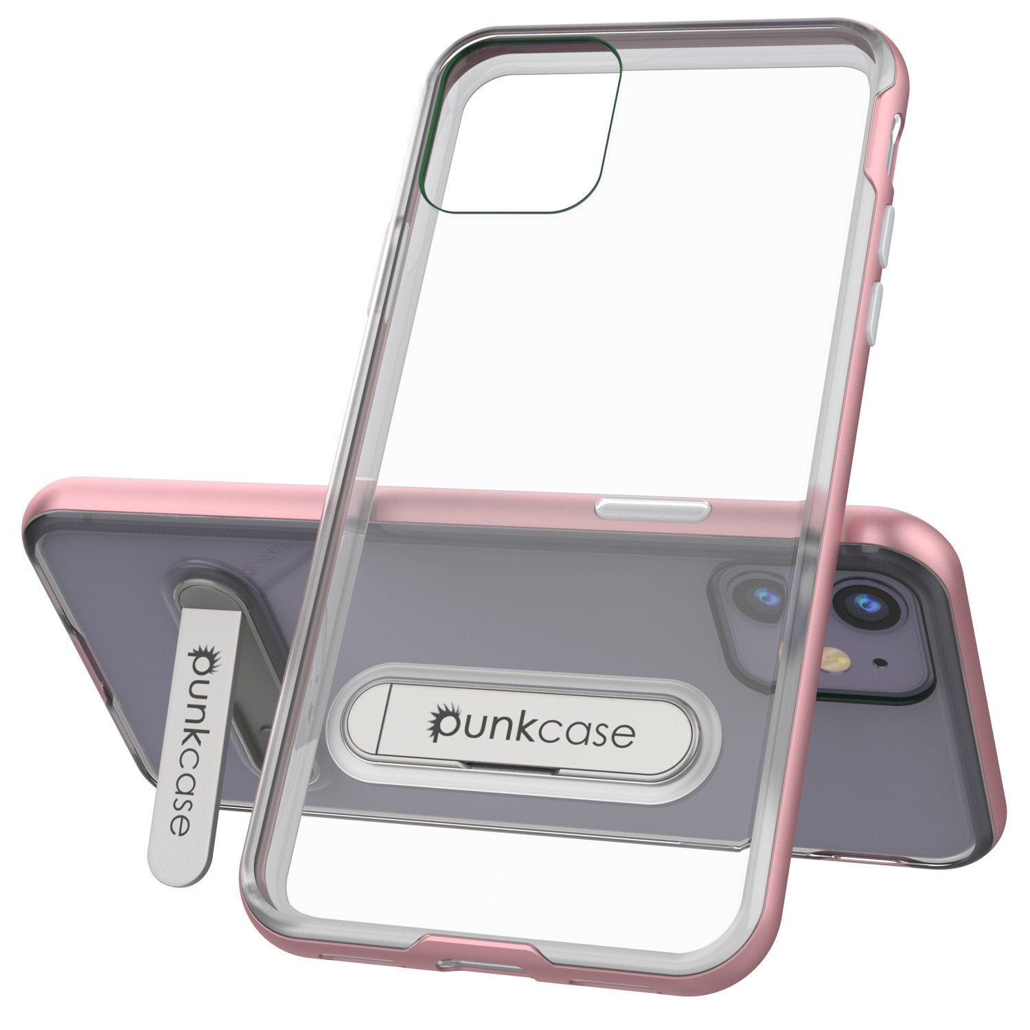 iPhone 12 Case, PUNKcase [LUCID 3.0 Series] [Slim Fit] Protective Cover w/ Integrated Screen Protector [Rose Gold]