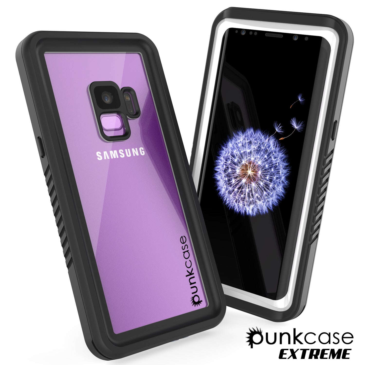 Punkcase Galaxy S9 Extreme Series Waterproof Body | White