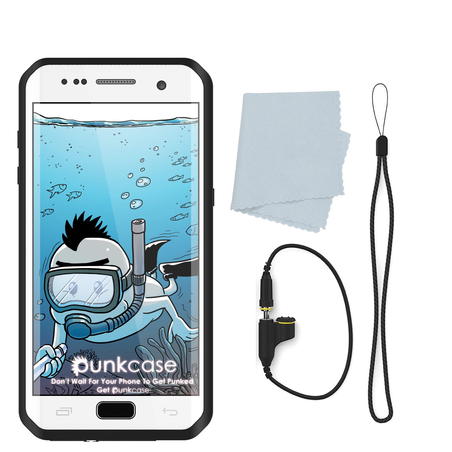 PUNKCASE - Studstar Series Snowproof Case for Galaxy S7 Edge | White
