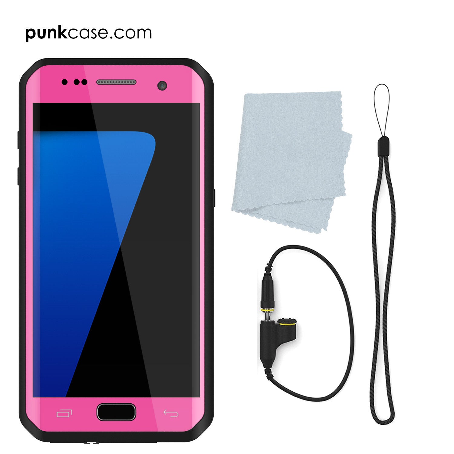 PUNKCASE - Studstar Series Snowproof Case for Galaxy S7 Edge | Pink