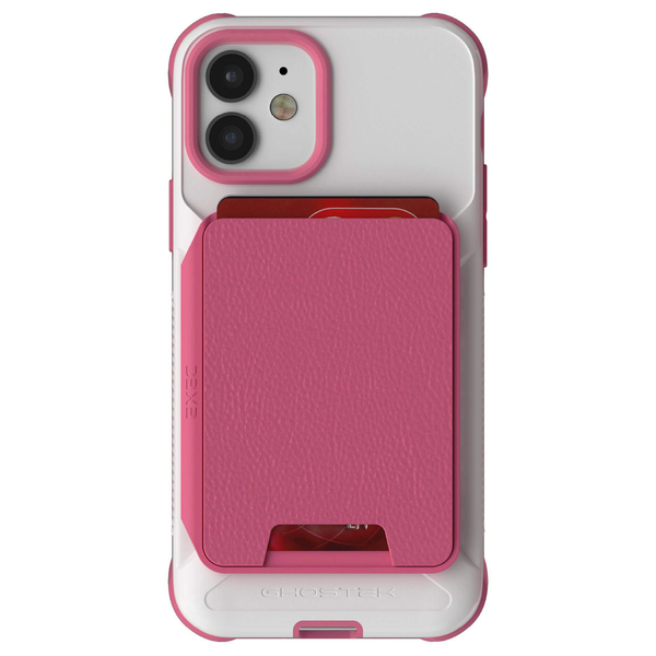 iPhone 12  - Magnetic Wallet Case with Card Holder [Pink]