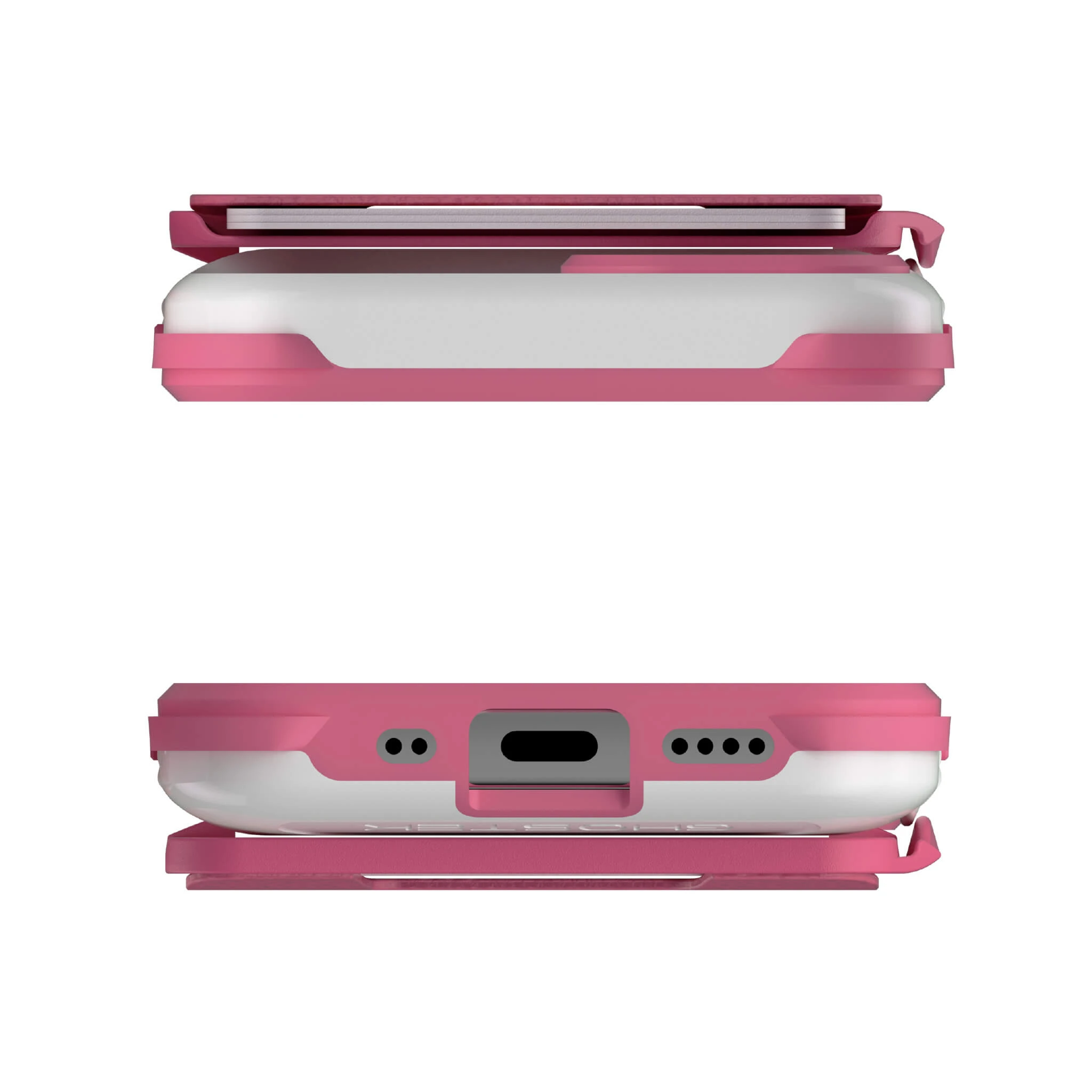 iPhone 12  - Magnetic Wallet Case with Card Holder [Pink]