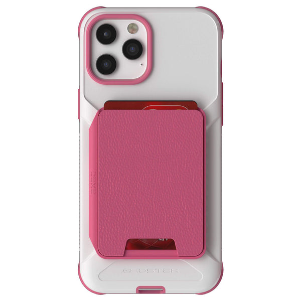 iPhone 12 Pro Max  - Magnetic Wallet Case with Card Holder [Pink]
