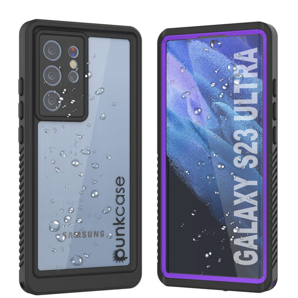 Galaxy S23 Ultra Water/ Shockproof [Extreme Series] Slim Screen Protector Case [Purple]