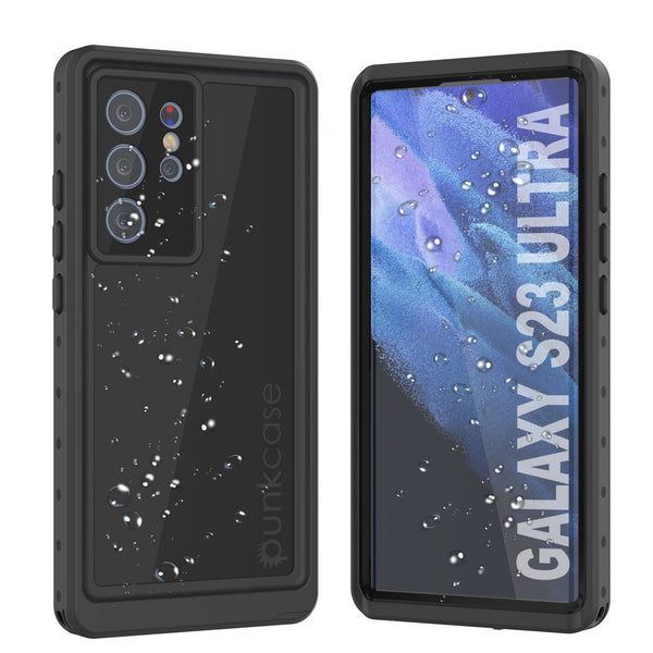 Galaxy S24 Ultra Waterproof Case PunkCase StudStar Black Thin 6.6ft Underwater IP68 Shock/Snow Proof