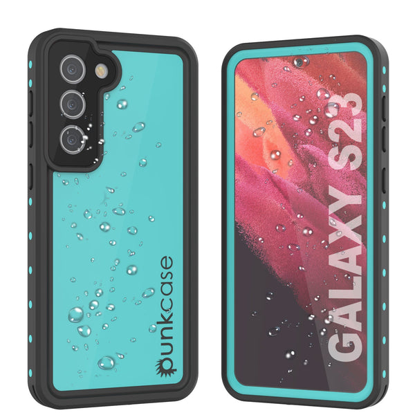 Galaxy S24 Waterproof Case PunkCase StudStar Teal Thin 6.2ft Underwater IP68 Shock/Snow Proof