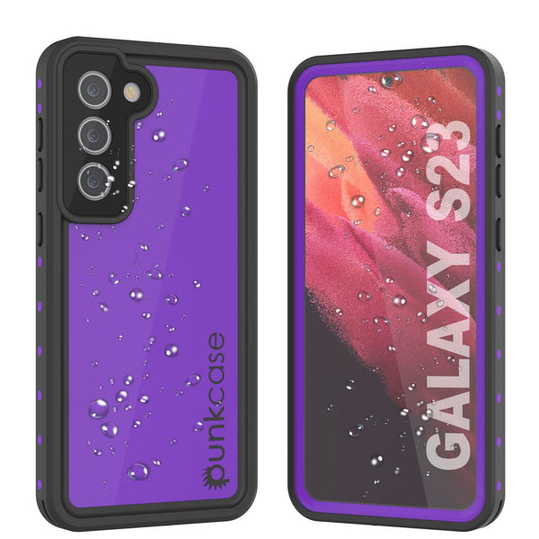 Galaxy S24 Waterproof Case PunkCase StudStar Purple Thin 6.2ft Underwater IP68 Shock/Snow Proof