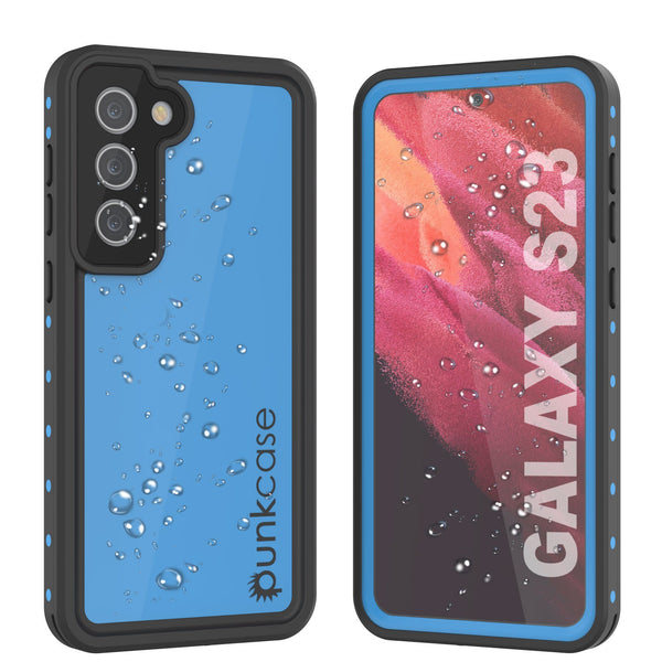 Galaxy S24 Waterproof Case PunkCase StudStar Light Blue Thin 6.2ft Underwater IP68 ShockProof