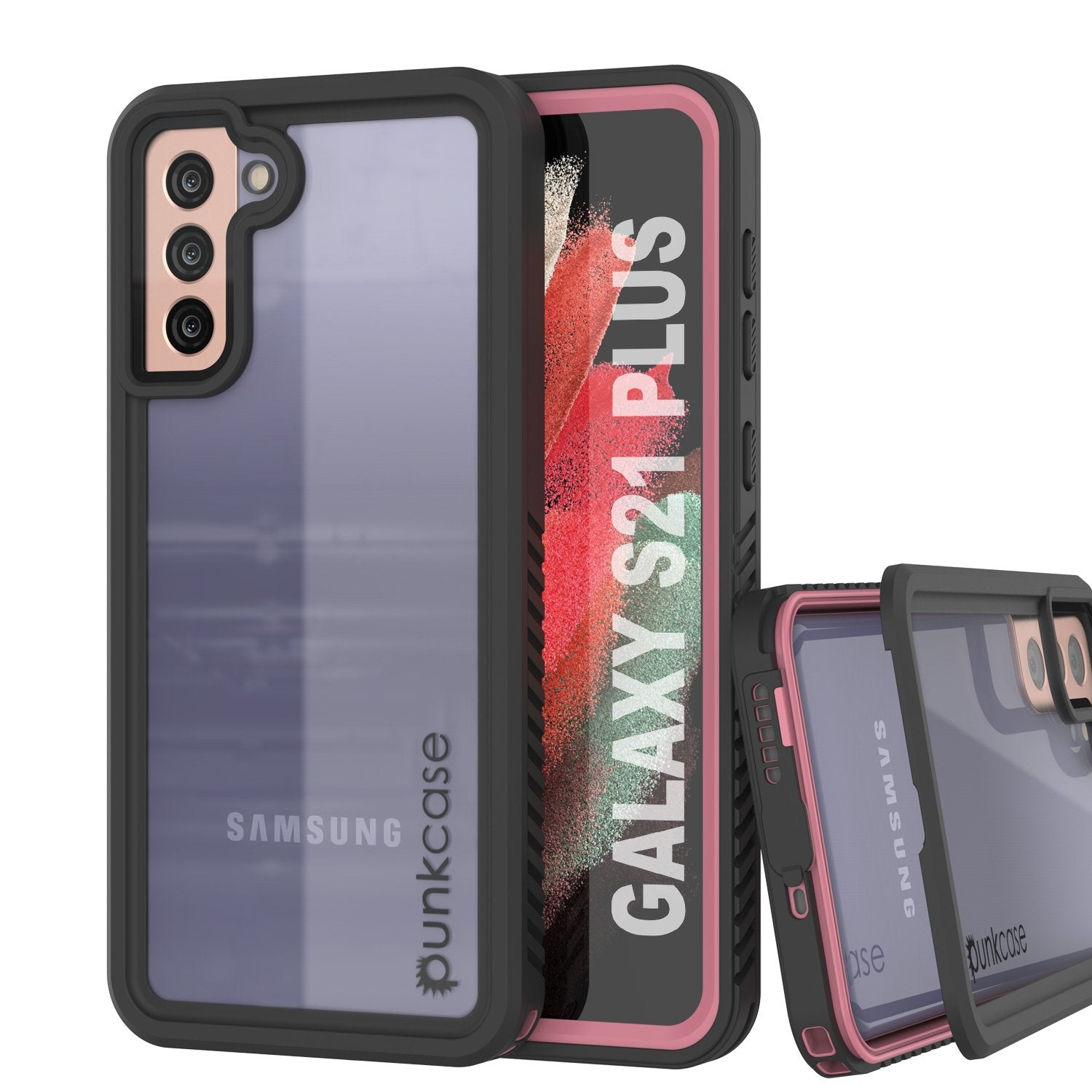 Galaxy S21+ Plus Water/Shock/Snowproof [Extreme Series] Slim Screen Protector Case [Pink]