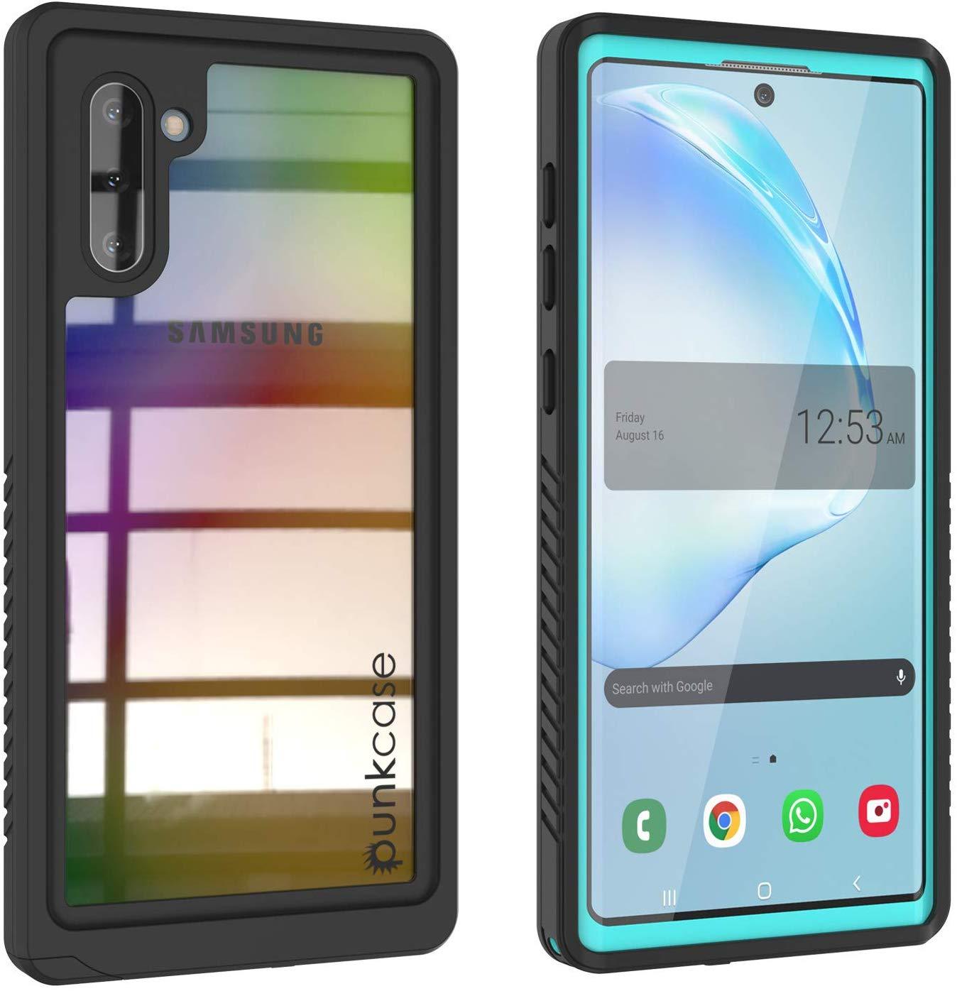 Galaxy Note 10 Case, Punkcase [Extreme Series] Armor Cover W/ Built In Screen Protector [Teal]