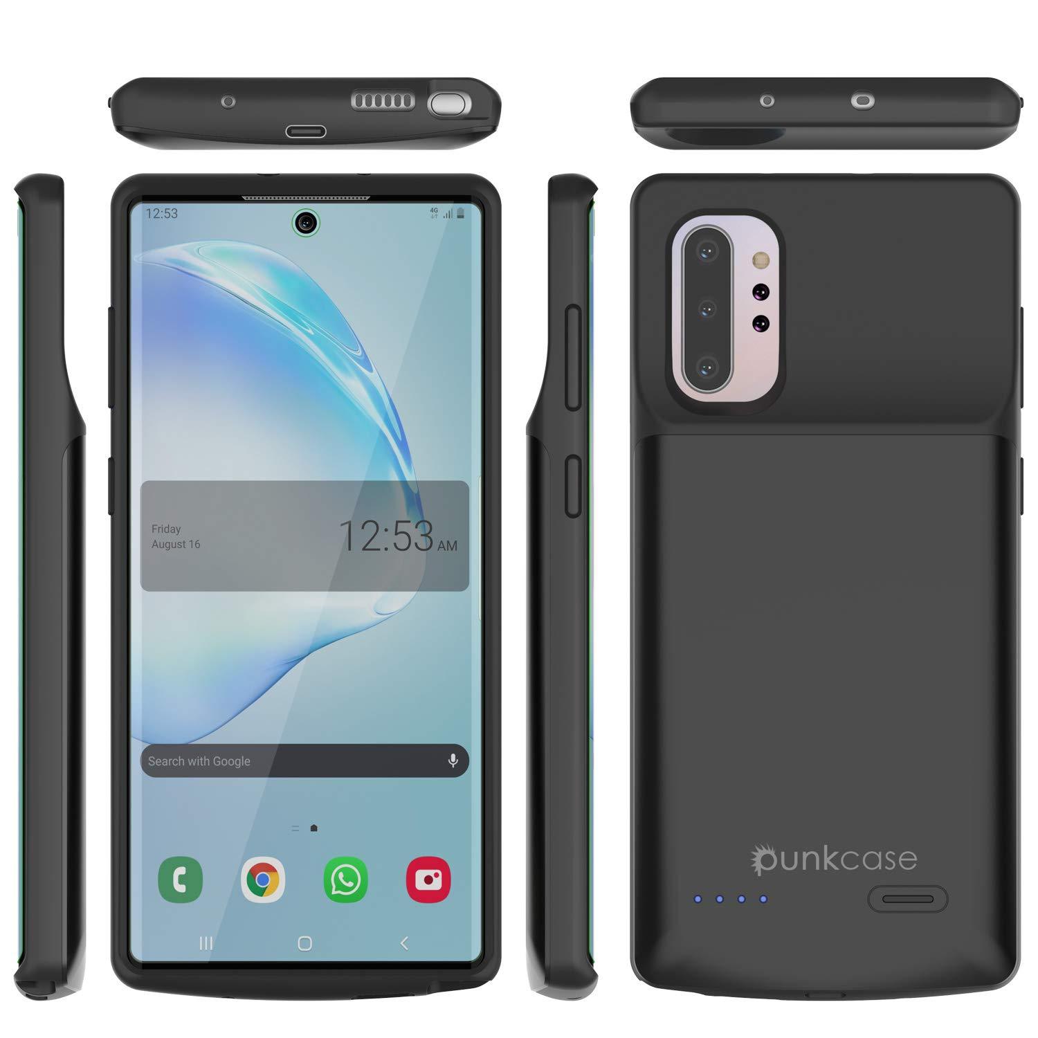 Galaxy Note 10+ Plus 6000mAH Battery Charger W/ USB Port Slim Case [Black]