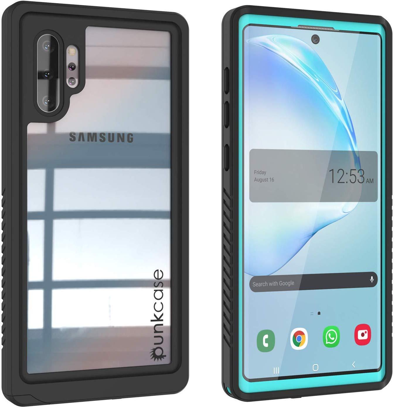 Galaxy Note 10+ Plus Case, Punkcase [Extreme Series] Armor Cover W/ Built In Screen Protector [Teal]