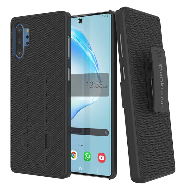PunkCase Galaxy Note 20 Ultra Case with Screen Protector, Holster Belt Clip & Built-in Kickstand [Black]