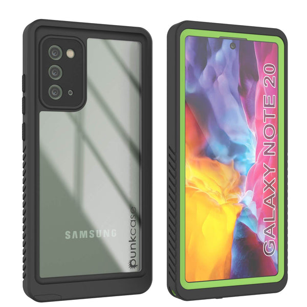 Galaxy Note 20 Case, Punkcase [Extreme Series] Armor Cover W/ Built In Screen Protector [Light Green]
