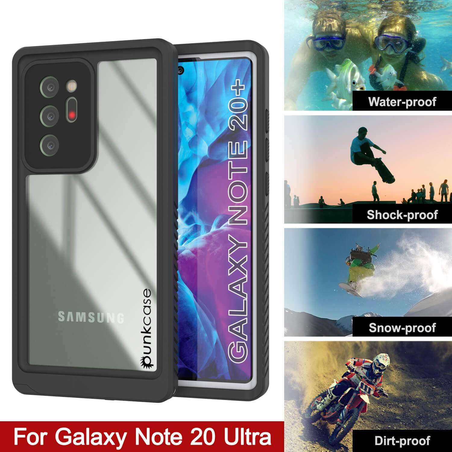 Galaxy Note 20 Ultra Case, Punkcase [Extreme Series] Armor Cover W/ Built In Screen Protector [White]