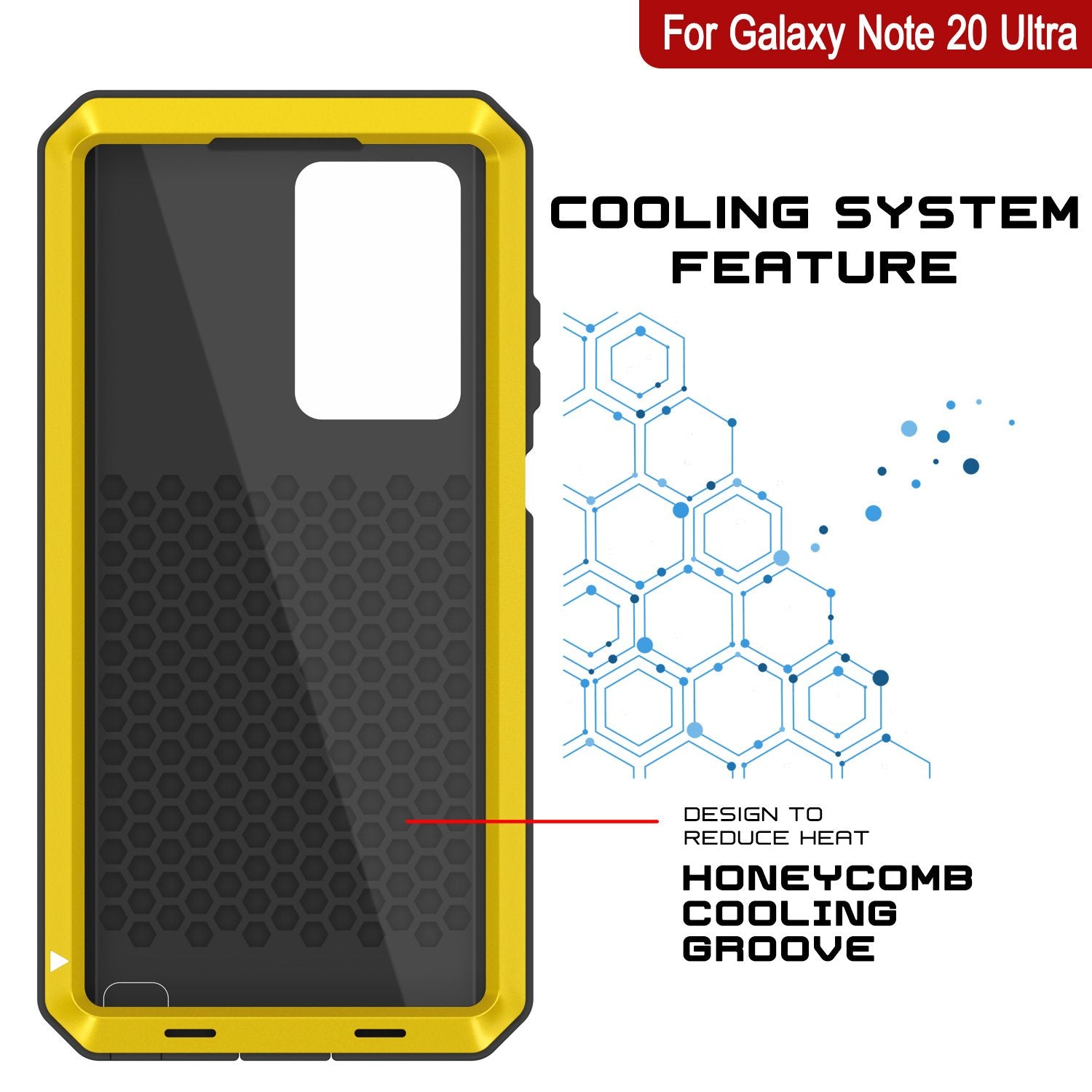 Galaxy Note 20 Ultra  Case, PUNKcase Metallic Neon Shockproof  Slim Metal Armor Case [Neon]