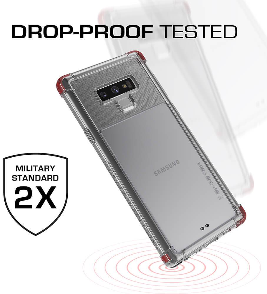 Galaxy Note 9 Case,Ghostek Covert 2 TPU Bumper Frame [Shockproof] | Red