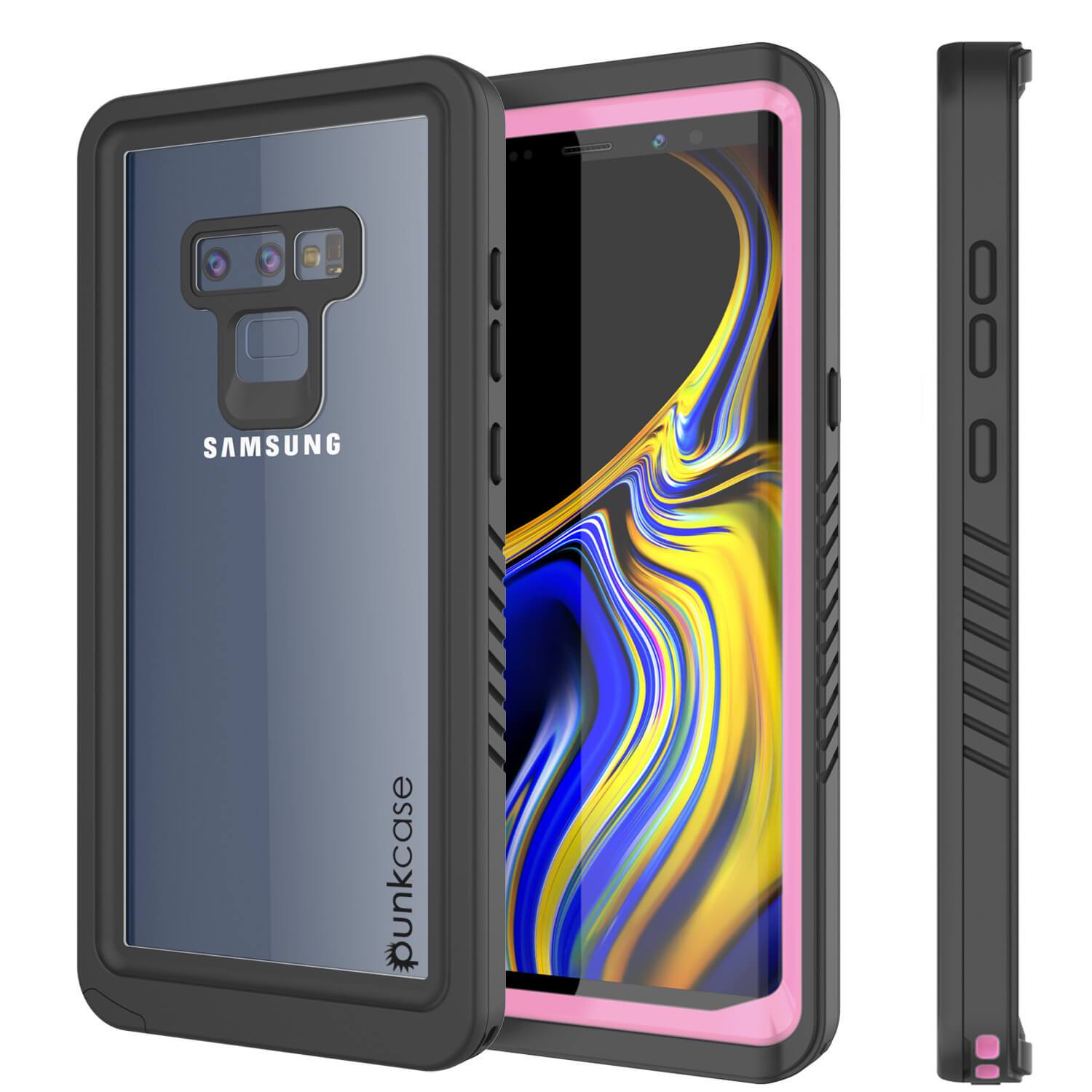Galaxy Note 9 Case, Punkcase [Extreme Series] Armor Cover W/ Built In Screen Protector [Pink]