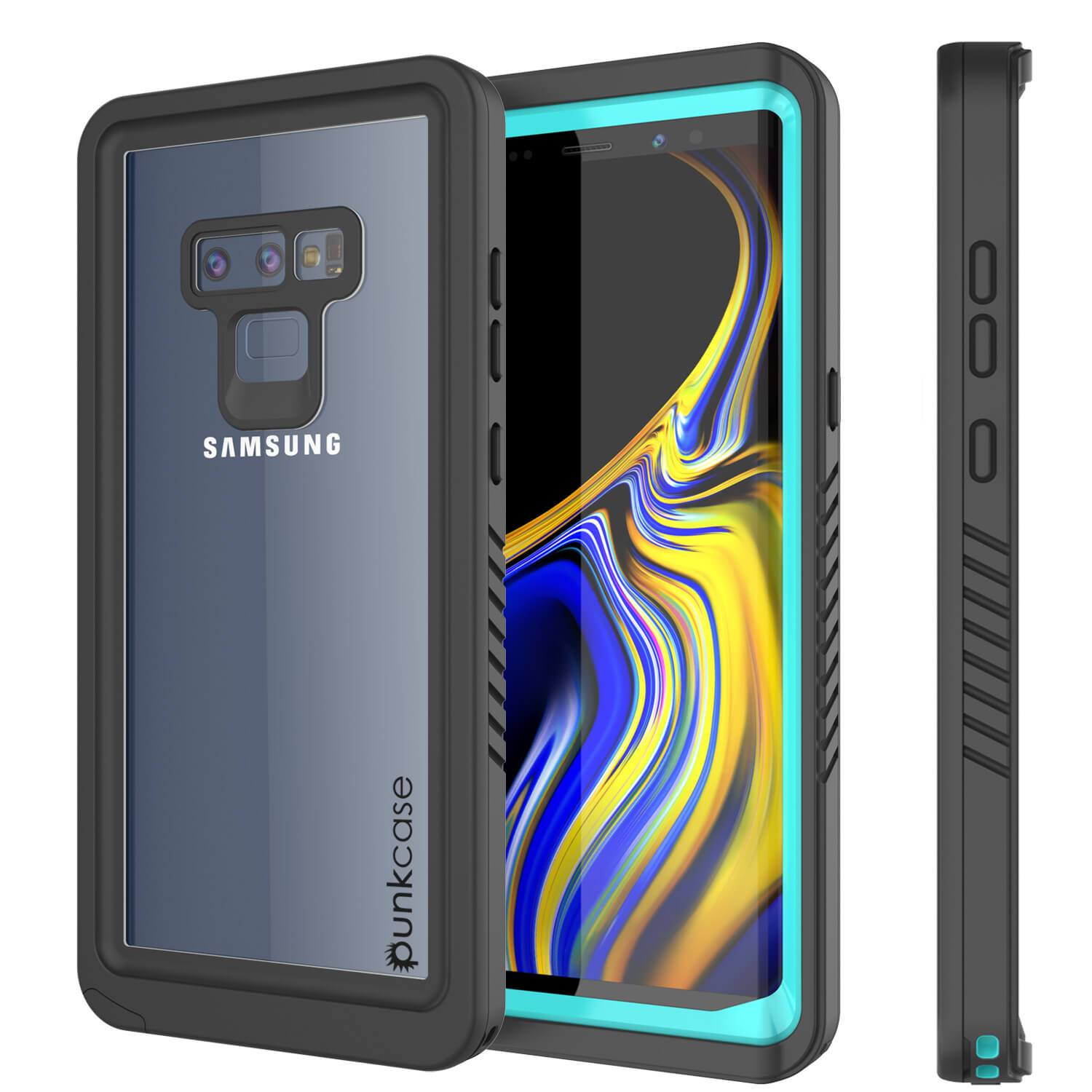 Galaxy Note 9 Case, Punkcase [Extreme Series] Armor Cover W/ Built In Screen Protector [Teal]