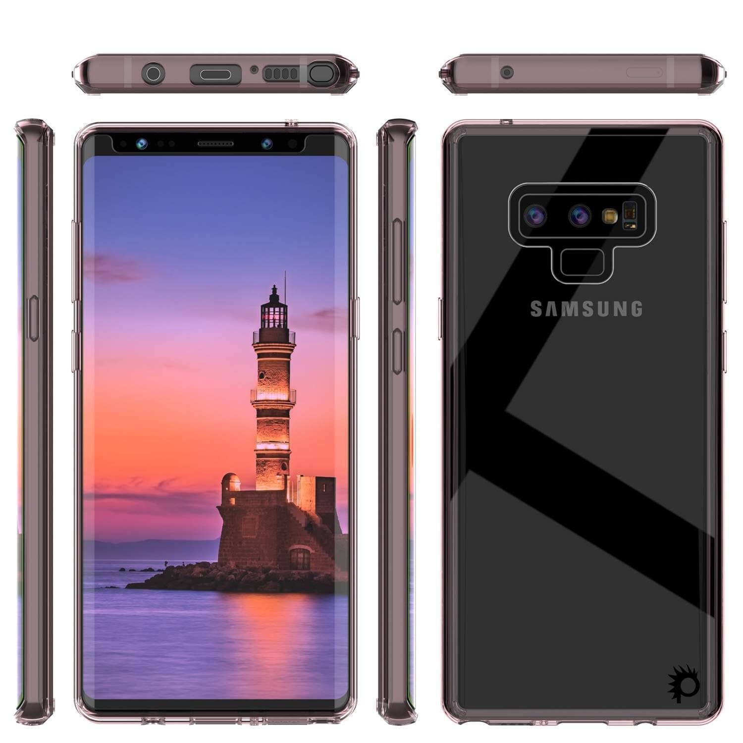 Galaxy Note 9 Case, PUNKcase [LUCID 2.0 Series] [Slim Fit] Armor Cover W/Integrated Anti-Shock System [Crystal Pink]