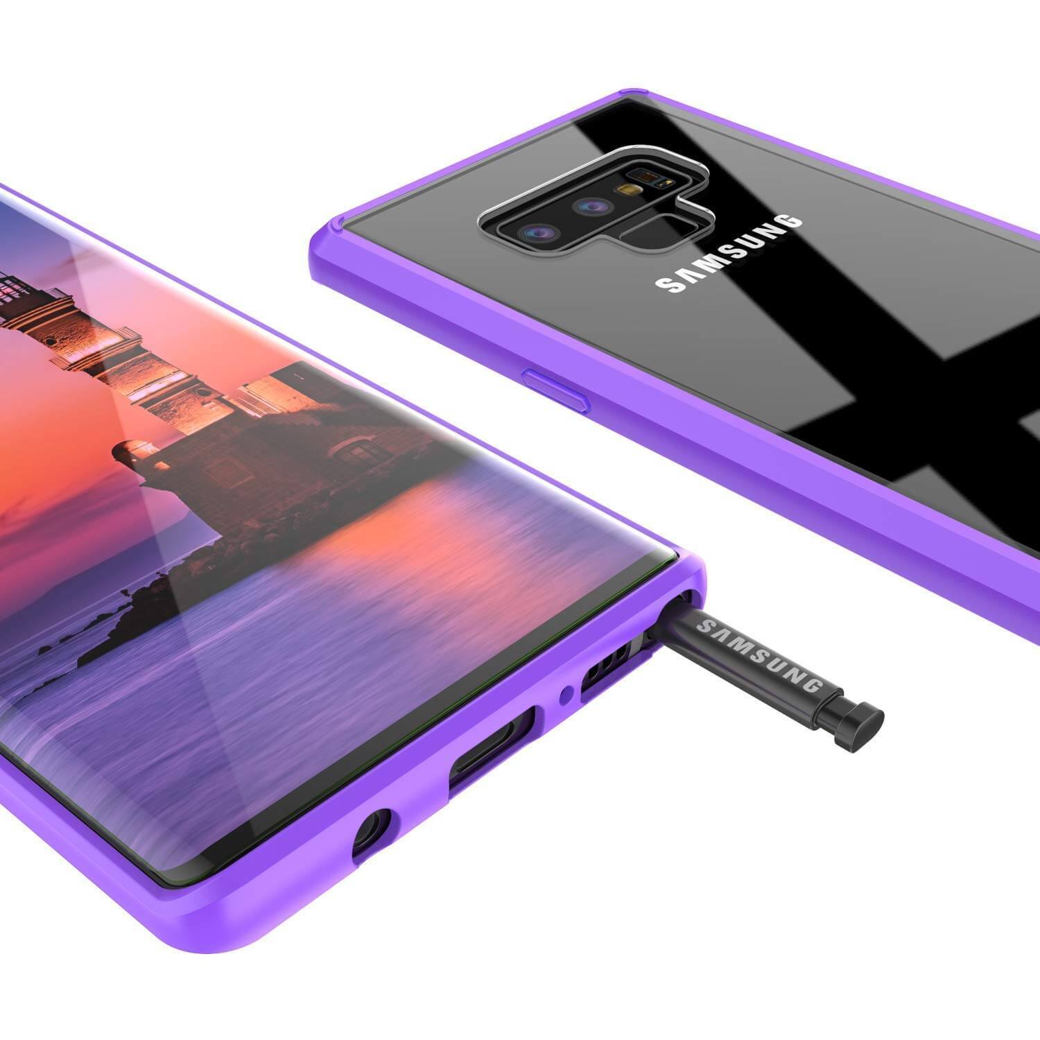 Galaxy Note 9 Case, PUNKcase [LUCID 2.0 Series] [Slim Fit] Armor Cover W/Integrated Anti-Shock System [Purple]