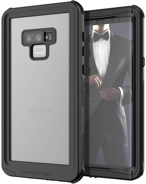 Galaxy Note 9, Ghostek Nautical Waterproof Case Full Body TPU Cover [Shockproof] | Black
