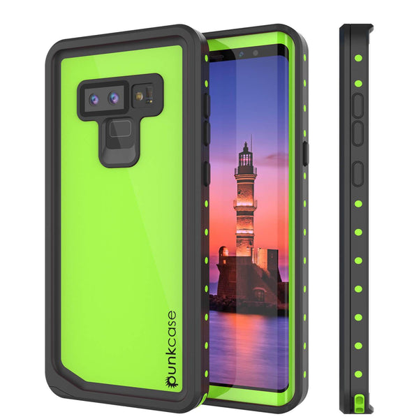 Galaxy Note 9 Waterproof Case PunkCase StudStar Light Green